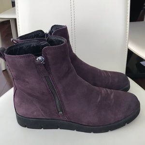 ECCO Ankle Suede Leather Boots Size36